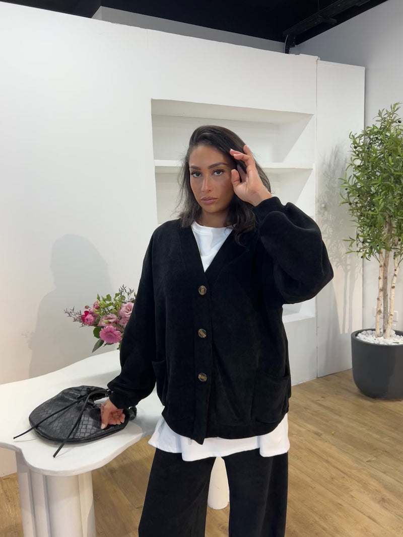 ENSEMBLE DÉCONTRACTÉ EFFET VELOURS