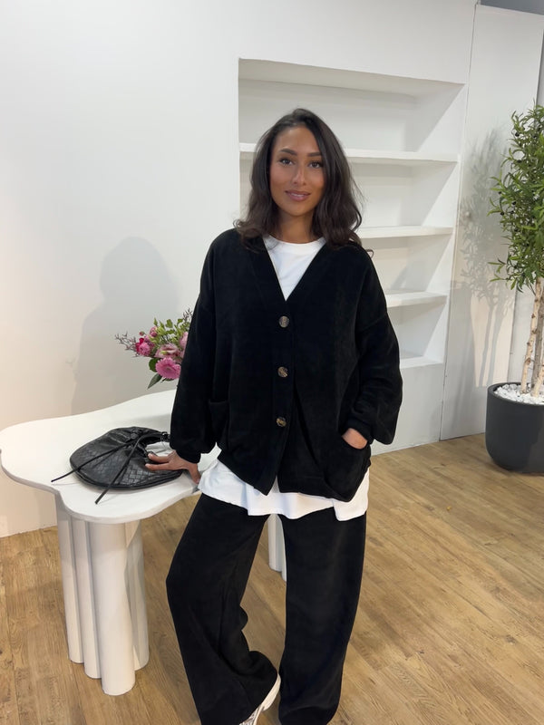 ENSEMBLE DÉCONTRACTÉ EFFET VELOURS