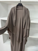 Abaya-Khimar [TAUPE]