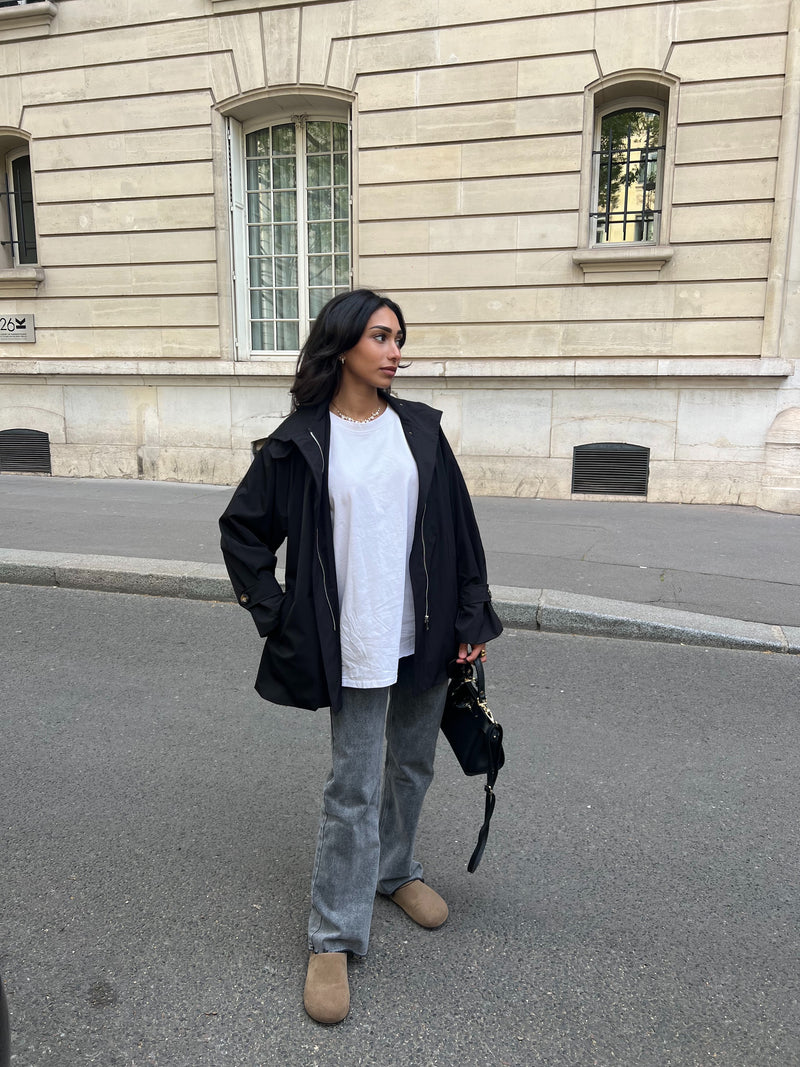 JEAN COUPE DROITE [EFFET DÉLAVÉ]