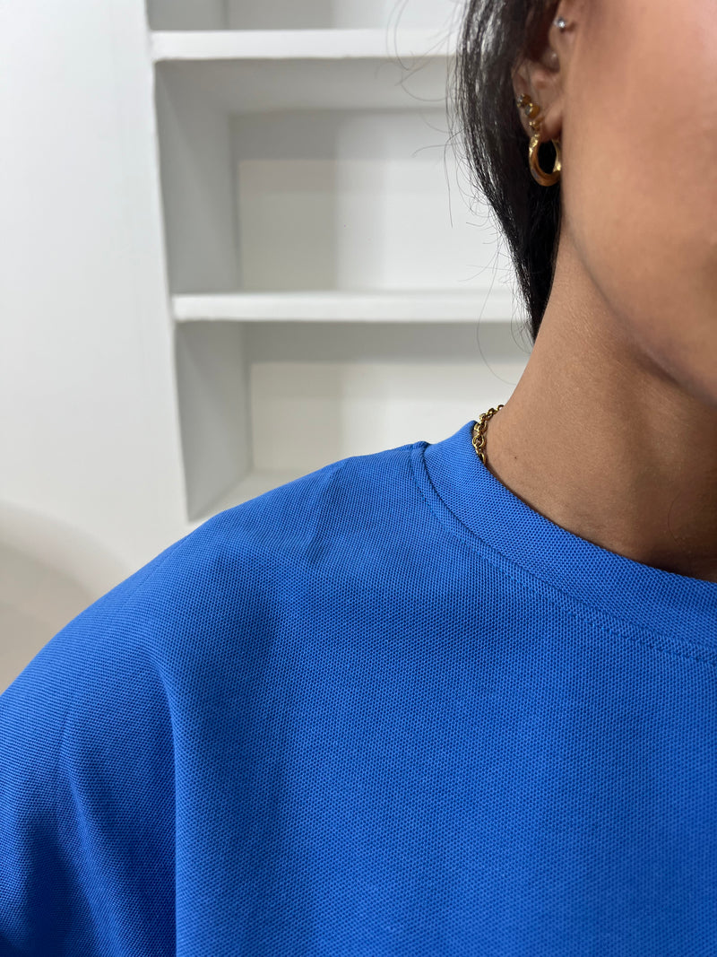 T-SHIRT SURDIMENSIONNÉ [MATIÈRE POLO]