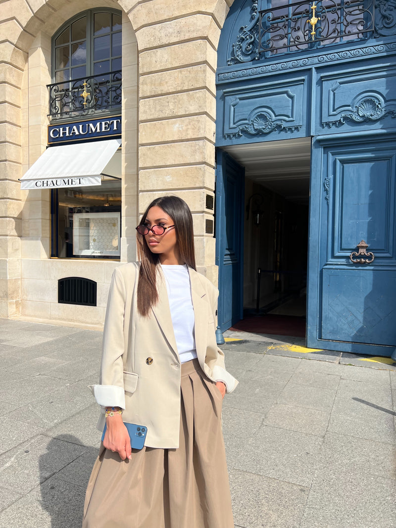 BLAZER OVERSIZE MANCHES DÉTAILS