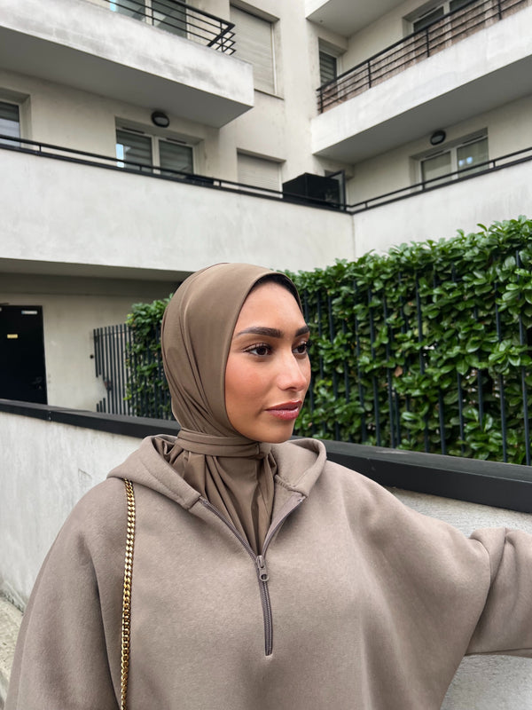 CAGOULE JERSEY PREMIUM [ TAUPE ]