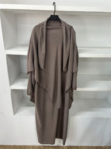 Abaya-Khimar [TAUPE]