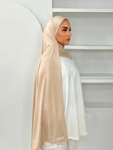 MAXI HIJAB JERSEY LIQUID [BEIGE]