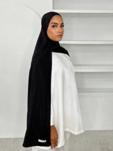MAXI HIJAB JERSEY LIQUID [NOIR]