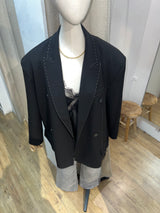 BLAZER NOIR SURPIQÛRES