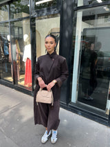 BLAZER STRUCTURÉ CHOCOLAT
