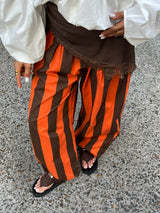 PANTALON PALAZZO A RAYURES