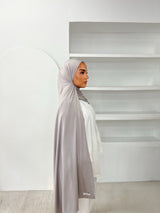 MAXI HIJAB JERSEY LIQUID [GRIS]