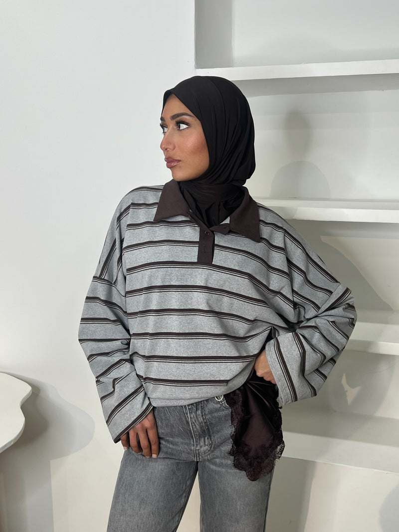 JEAN GRIS COUPE DROITE