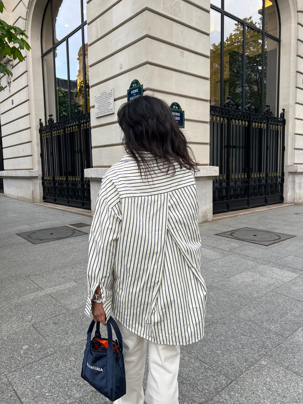 CHEMISE OVERSIZE RAYURES