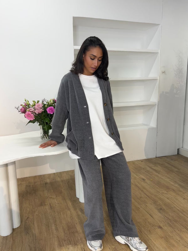 ENSEMBLE DÉCONTRACTÉ EFFET VELOURS