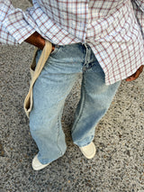 JEAN WIDE LEG BLEU CLAIR