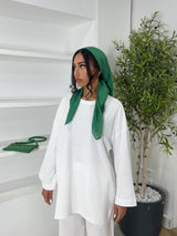 T-SHIRT SURDIMENSIONNÉ MANCHES LONGUES [MATIÈRE POLO]