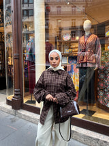 CHEMISE CINTRÉE À CARREAUX