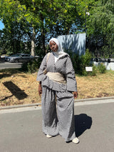 ENSEMBLE VICHY OVERSIZE