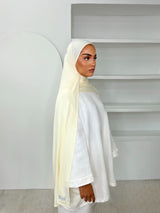 MAXI HIJAB JERSEY LIQUID [JAUNE BEURRE]