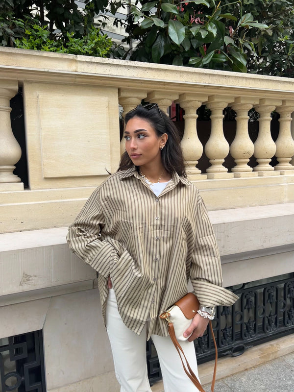 CHEMISE OVERSIZE RAYURES