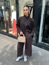 PANTALON FLUIDE MARRON