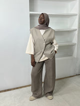 BLAZER OVERSIZE SANS MANCHES