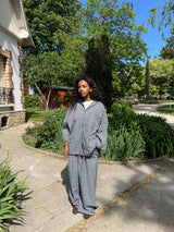 ENSEMBLE VICHY OVERSIZE