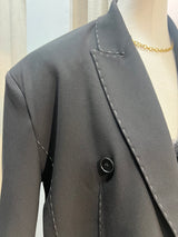 BLAZER NOIR SURPIQÛRES