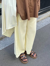 PANTALON FLUIDE 7/8 [JAUNE]