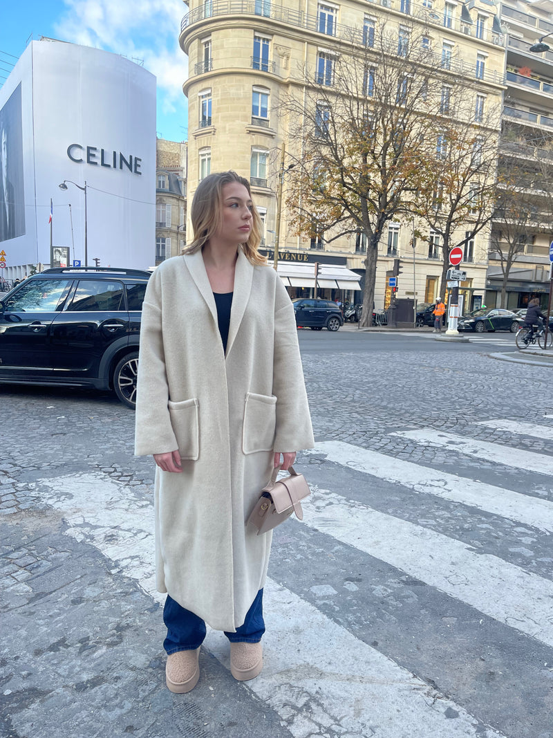 LONG MANTEAU PELUCHE