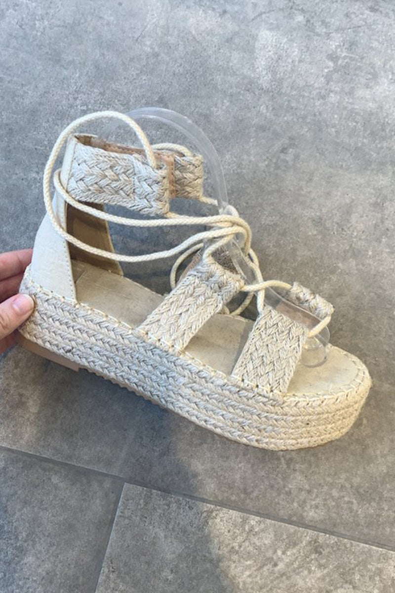 ESPADRILLES À PLATEFORME