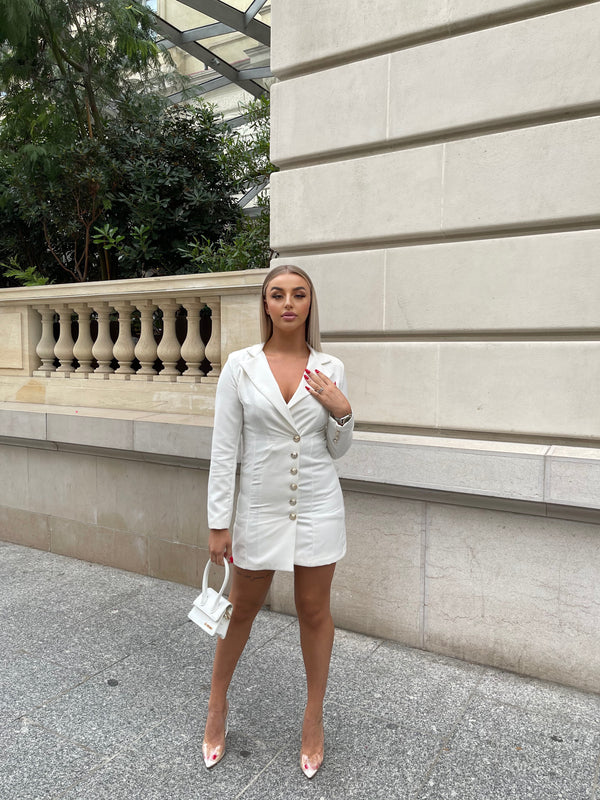 ROBE BLAZER BLANC