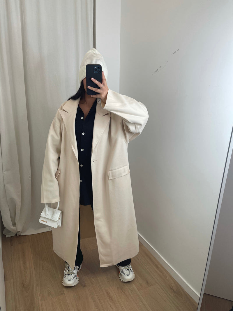 LONG MANTEAU OVERSIZE