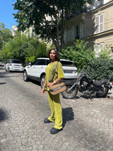 ENSEMBLE PLISSÉ [T-SHIRT PANTALON]