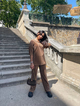 ENSEMBLE PLISSÉ [T-SHIRT PANTALON]